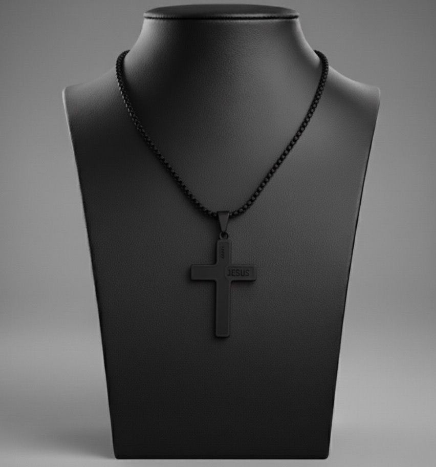 Chaîne en Acier inoxydable pendentif Croix