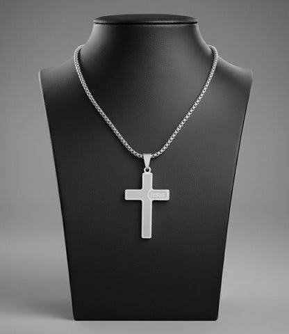 Chaîne en Acier inoxydable pendentif Croix
