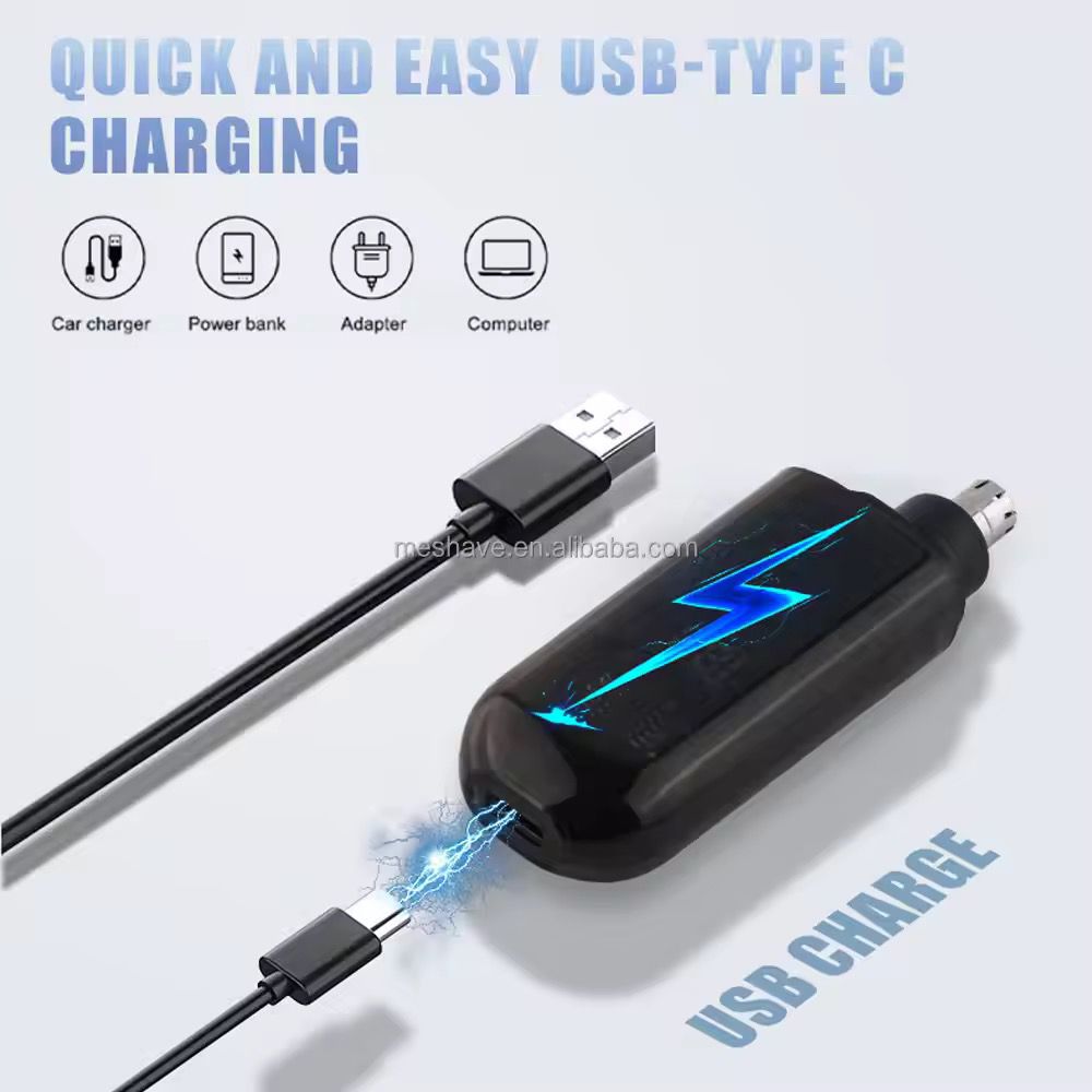 Tondeuse électrique pour le nez, les oreilles et les sourcils, outil de nettoyage électrique pour le rasage, portable et silencieux